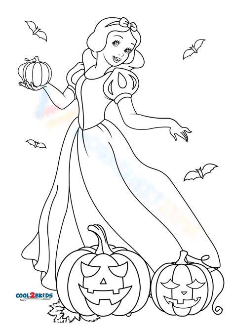 Disney Princess Coloring Pages Halloween