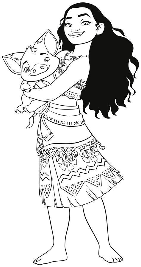 Disney Princess Coloring Pages Moana