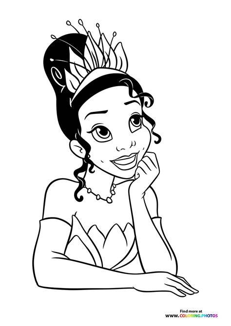 Disney Princess Coloring Pages Tiana