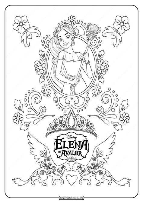 Disney Princess Elena Coloring Pages