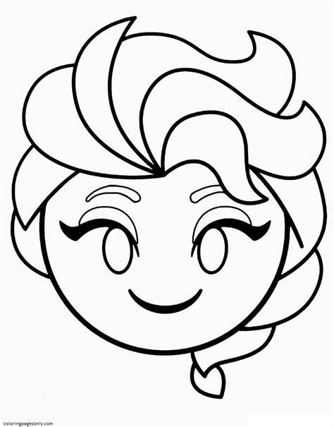 Disney Princess Emoji Coloring Pages