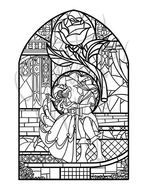 Disney Stained Glass Coloring Pages