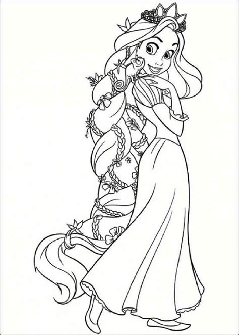 Tangled Coloring Pages Rapunzel coloring sheets