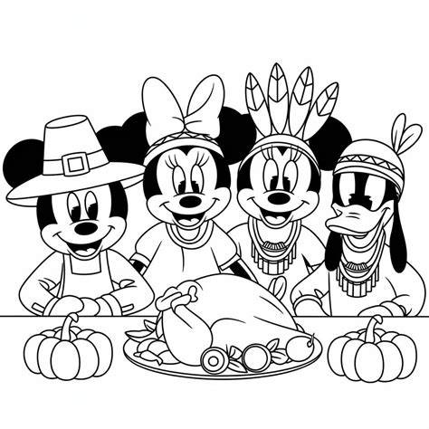 Disney Thanksgiving Coloring November Coloring Pages
