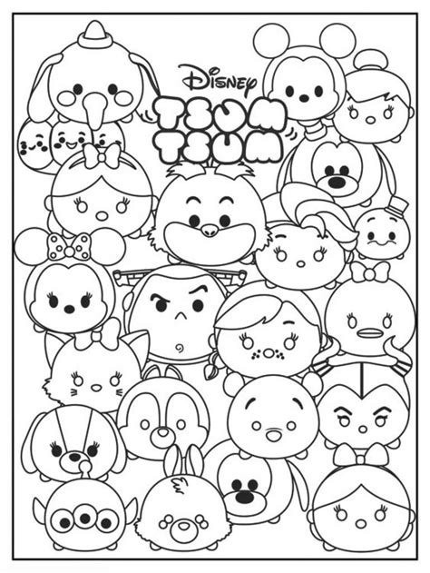 Tsum Tsum Coloring Pages Daisy K5 Worksheets