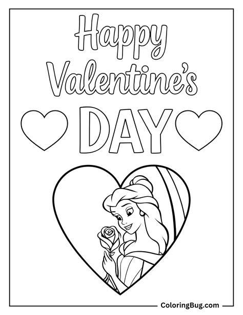 Disney Valentine Coloring Pages