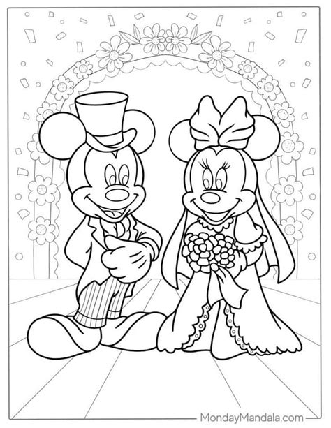 Disney Wedding Coloring Pages