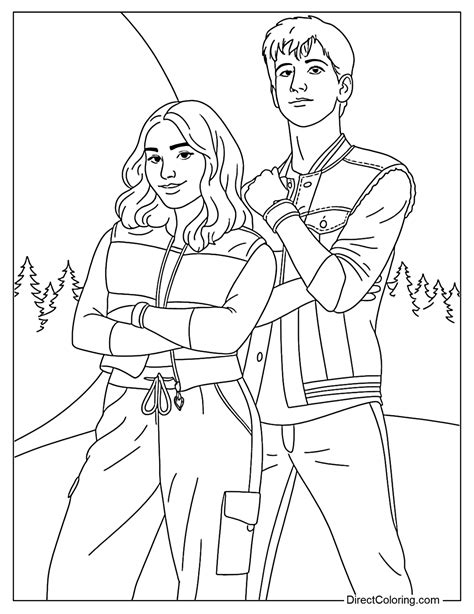 Disney Zombies Addison Coloring Pages