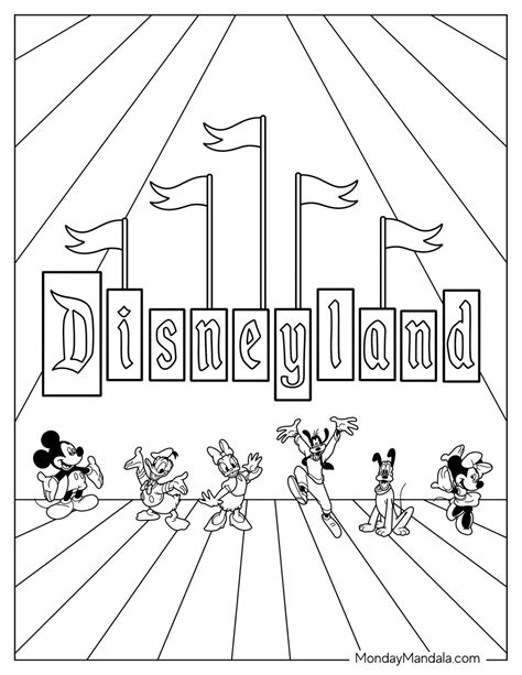 Disneyland Coloring Page