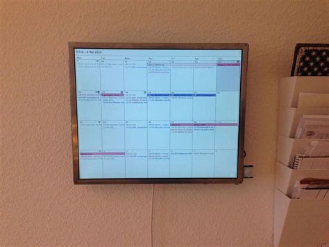 Display Calendar On Tv