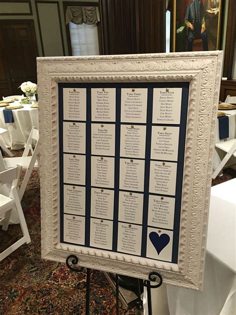 Display Seating Chart Wedding