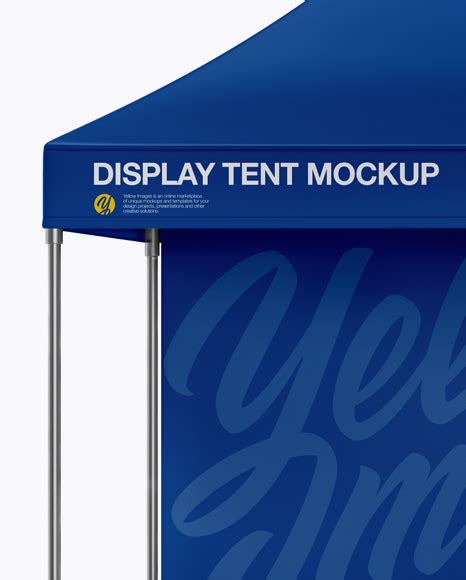 Display Tent  One Wall Mockup Front View
