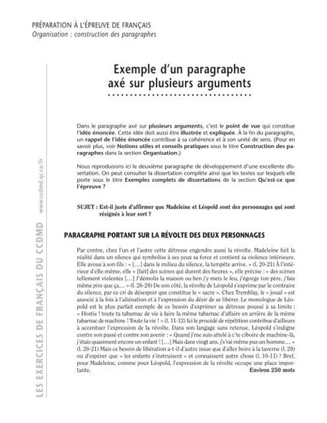Comment Rédiger Une Dissertation Méthode Avec Exemple Argument Pdf