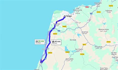 Distance Between Tangier and Assilah