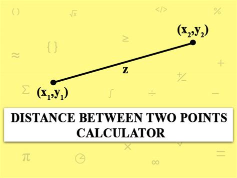 Distance Between Two Points Calculator