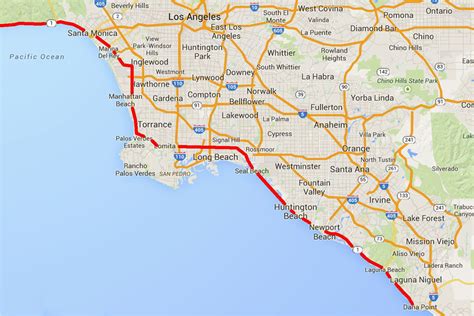Distance To Laguna Beach