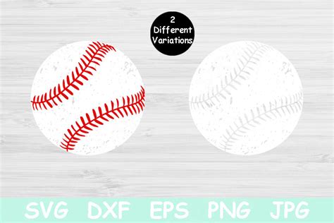 Download Distressed Baseball For Crafts