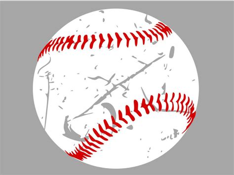Download Distressed Baseball For Cricut