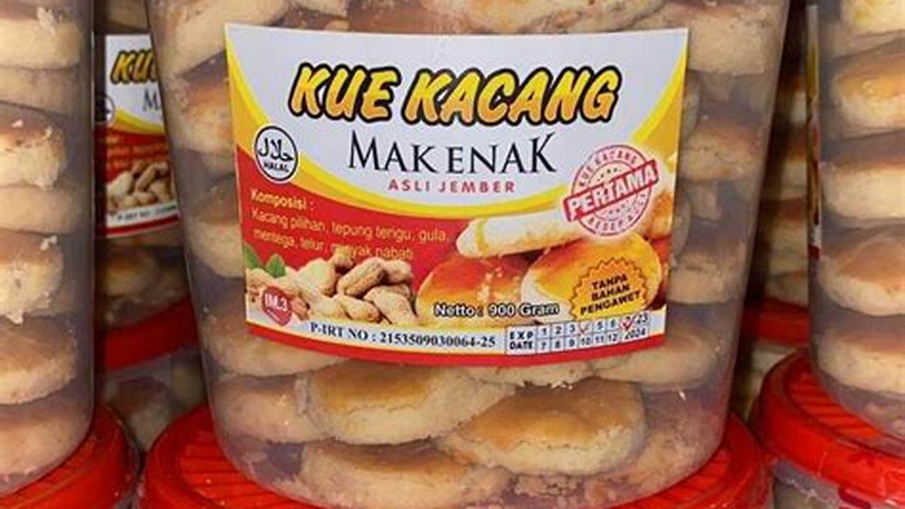 Distribusi Kue Kacang Mak Enak, Resep6-10k