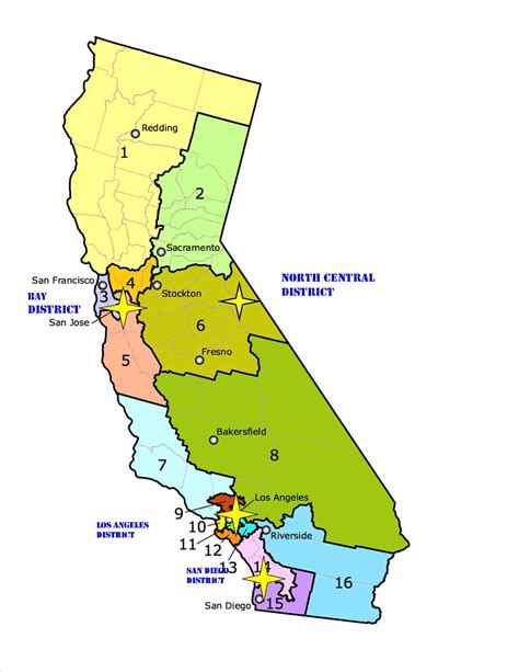 Districts In California Map