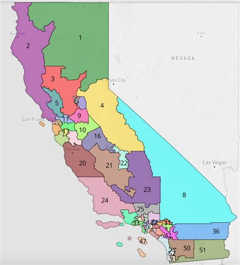 Districts In California Map