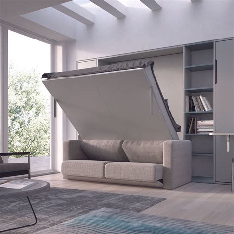 Letto a scomparsa con divano alla francese 140x190 cm Lexton