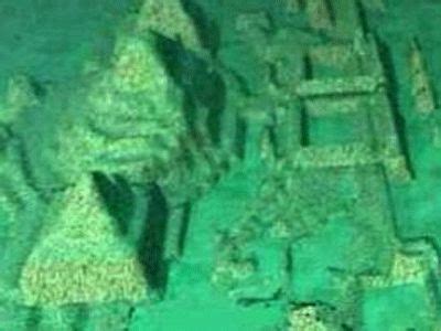 Divers Exploring Underwater Pyramids in Bermuda Triangle