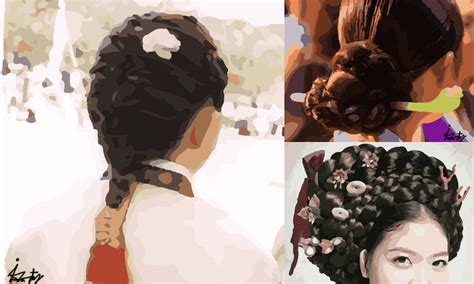 Diverse Examples of Traditional Hairstyle