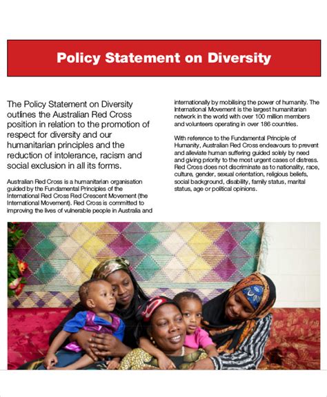 Diversity Policy Statement Template
