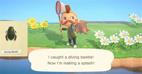 Dive into the world of Diving Beetles in Animal Crossing: A Guide to Catching and Selling these Aquatic Wonders