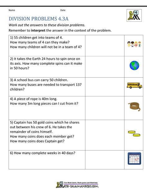 Division Word Problems Grade 5: A Comprehensive Tutorial