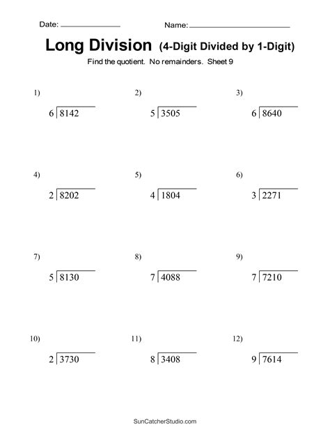 Division Worksheets Grade 3 With Pictures