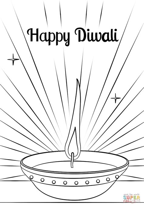 Diwali Colouring Pages Printable
