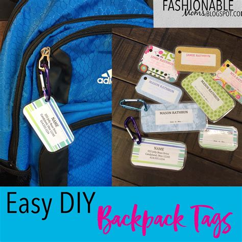 Diy Backpack Tags For Kids: Fun And Creative Ideas