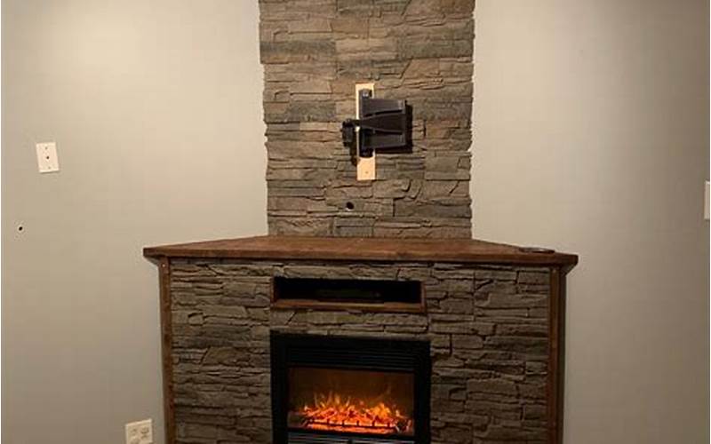 Diy Fake Fireplace Using Monitor With Video Of Real Fireplace