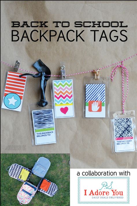 Diy Name Tags For Kids Backpack