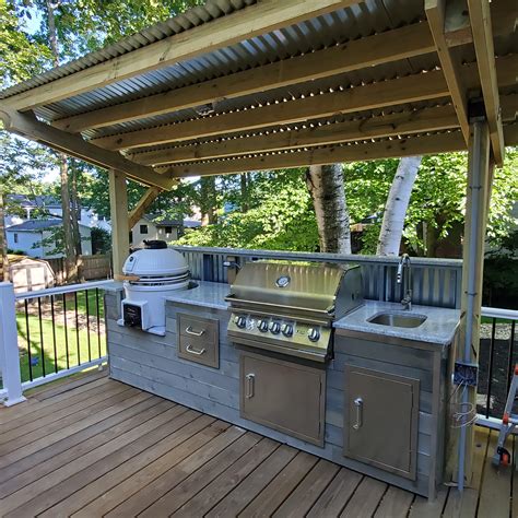 DIY Outdoor Grilling Station in 2020 Spring home decor, Outdoor grill