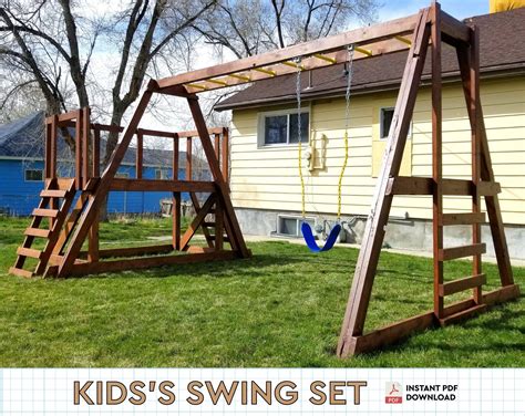 Unleash Your Child's Joy with DIY A Frame Swing Set Plans - Build Life-Long Memories in Your Own Backyard!