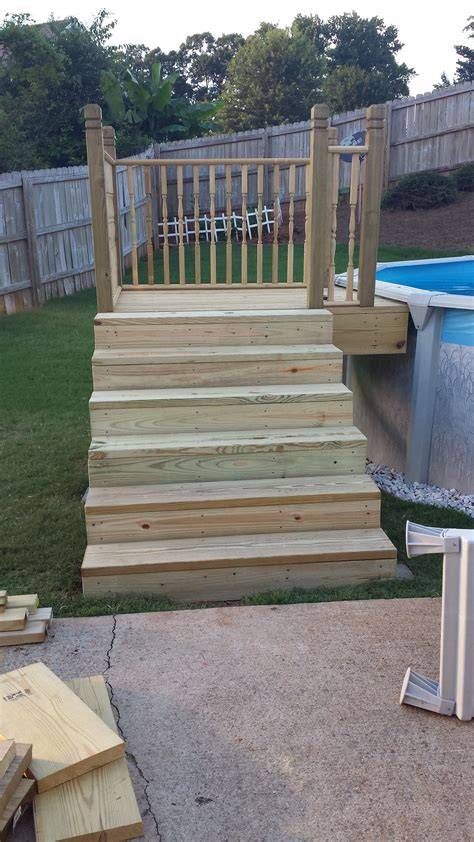 Transform Your Backyard into a Luxurious Oasis with DIY Above Ground Pool Steps - Dive into Summer Fun with Ease!