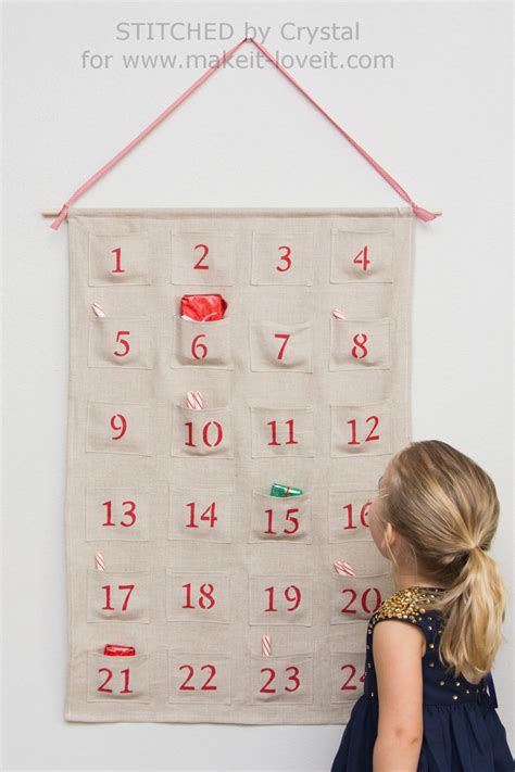 Diy Advent Calendar Fabric