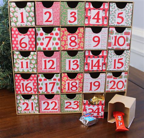 Diy Cardboard Advent Calendar