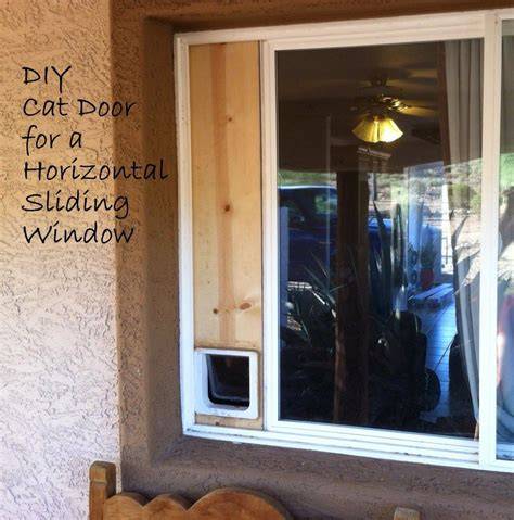 Let Your Feline Friend Roam Free: Create a Safe and Cozy DIY Cat Door in Your Window Today!