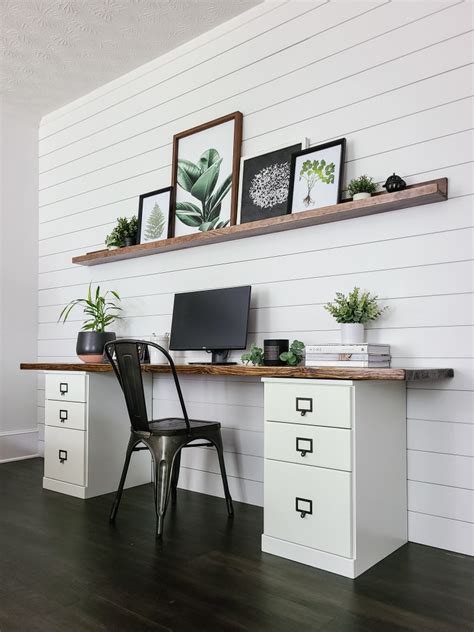 Diy Desk With File Cabinets
