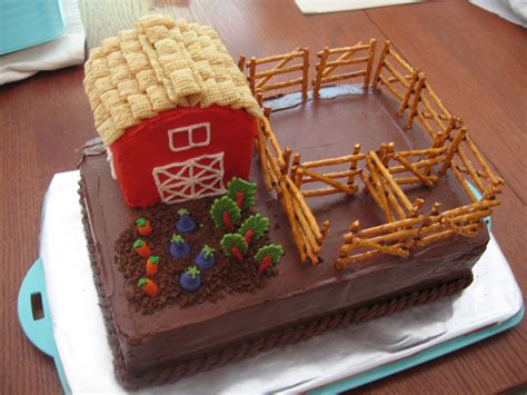 Diy Farm Birthday Cake