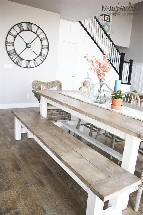 Diy Farm Table And Bench