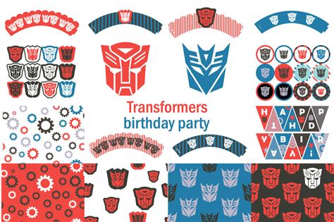 Diy Free Transformers Party Printables