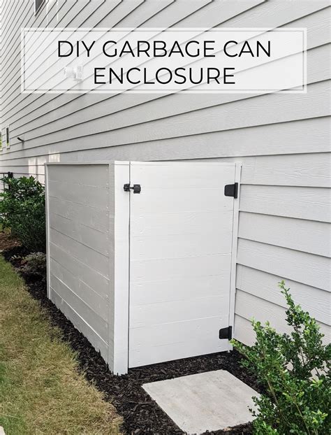 Transform Your Messy Garbage into Stunning Outdoor Decor with this DIY Can Enclosure!
