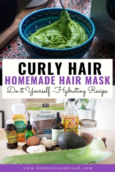 Diy Hair Mask For Curly Hair
