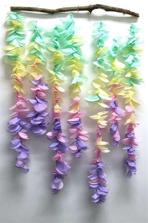 Diy Hanging Tissue Paper Flowers