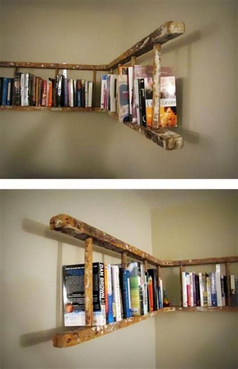 Diy Ladder Bookshelf